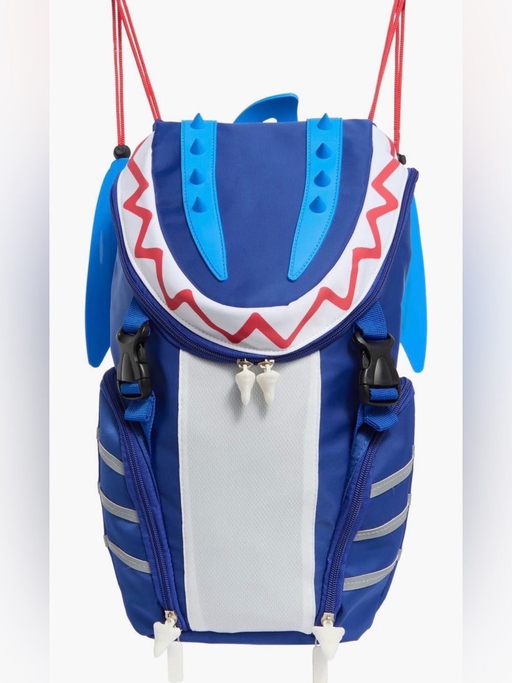 🦈 Bling2o Kids' Fun Shark Fin Blue Backpack - Super Cute! 🦈 NWT